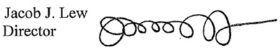 Jack Lew's signature
