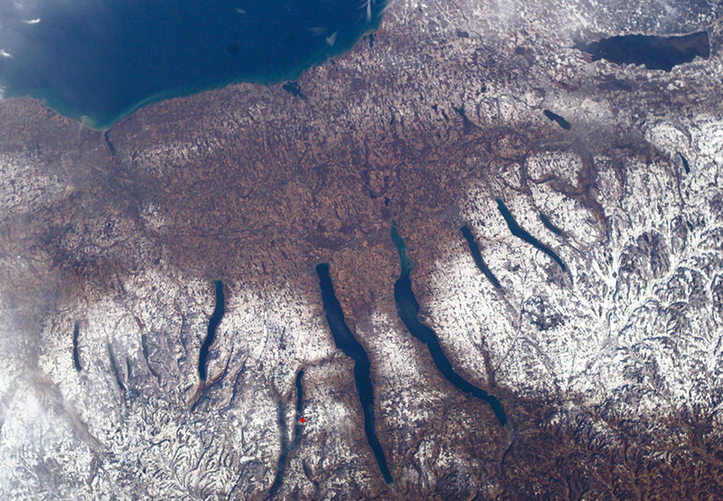 Finger Lakes from Space