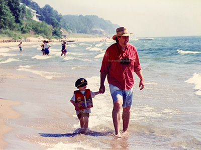 Me and z by lake michigan
