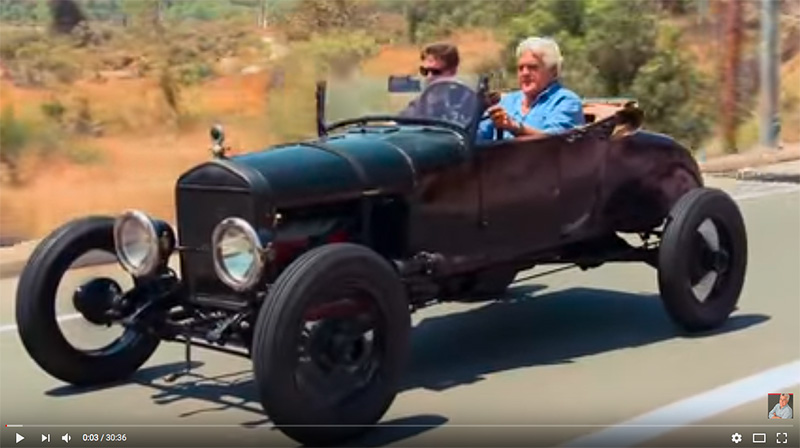 Jay Leno in a Rat Rod
