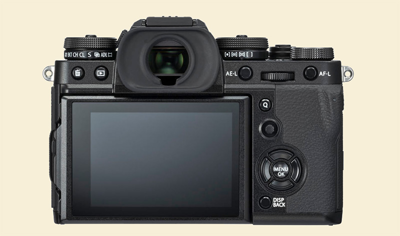 Fuji X-T3 back