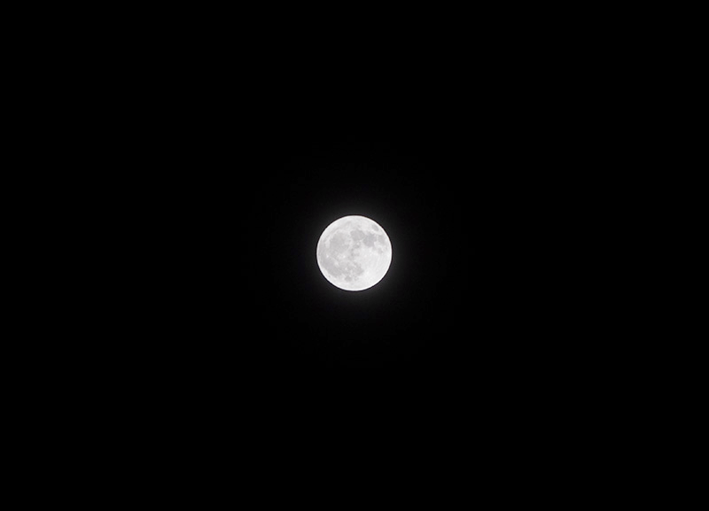 Dazzling moon