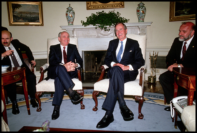Bush and Gorbachev