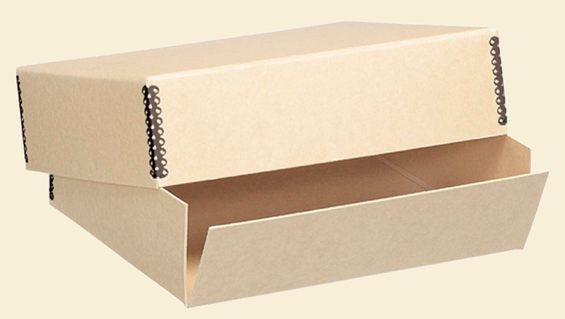 Drop front box