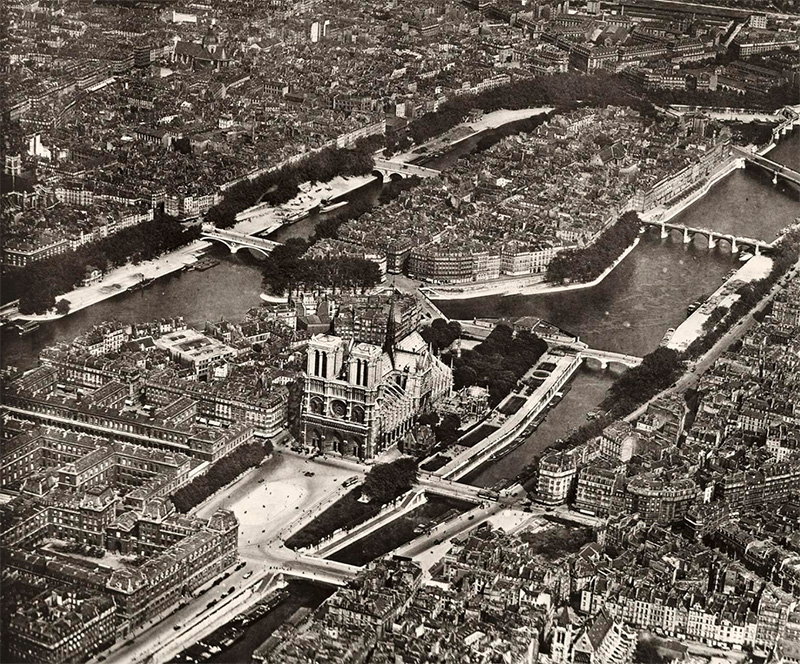 Notre Dame from the air