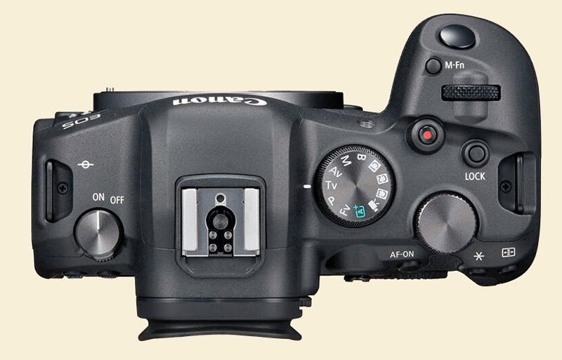 Canon R6 top