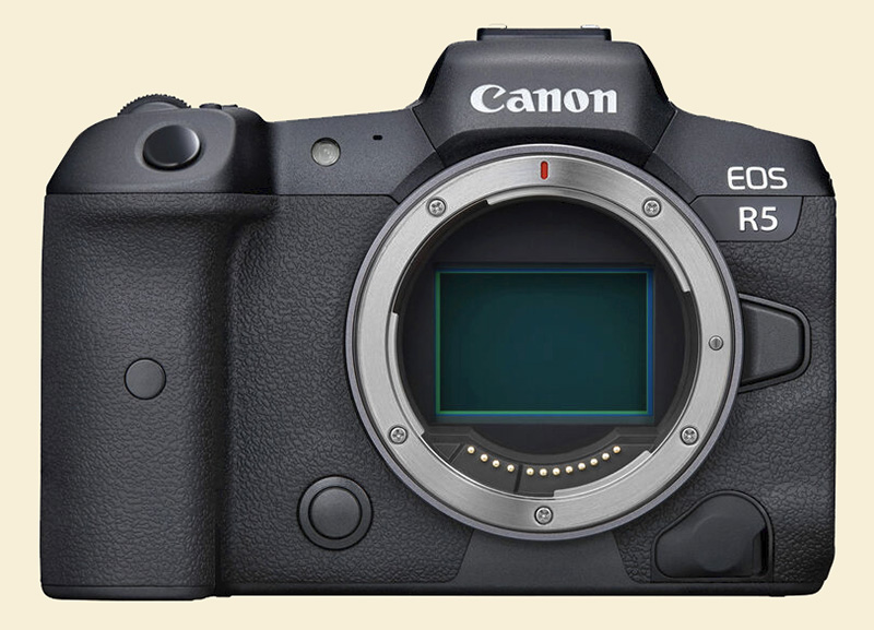 Canon R5 front