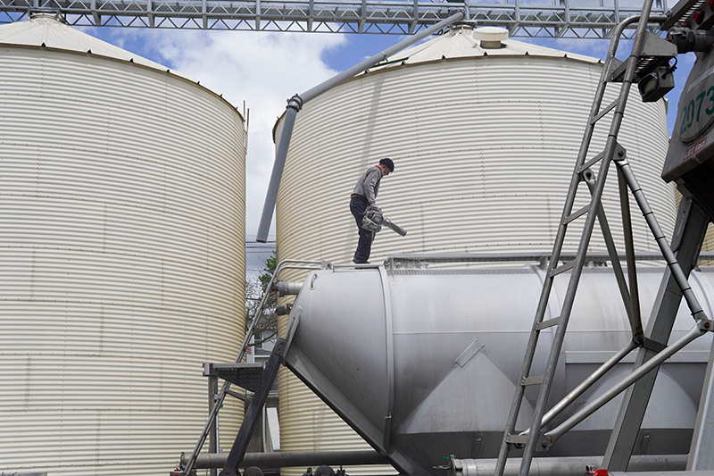 Worker birkett mills