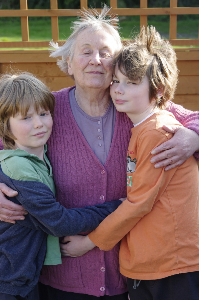 Bradbury The boys with their grannie