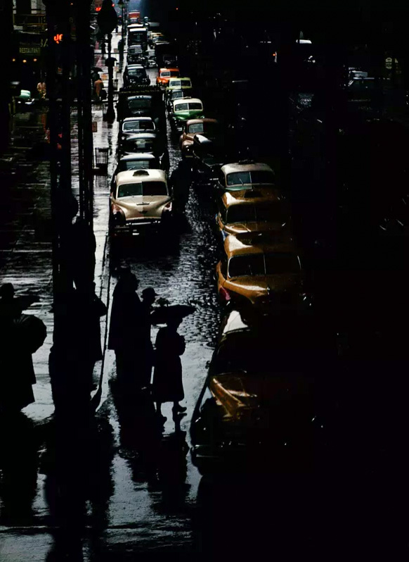 Haas rainy night
